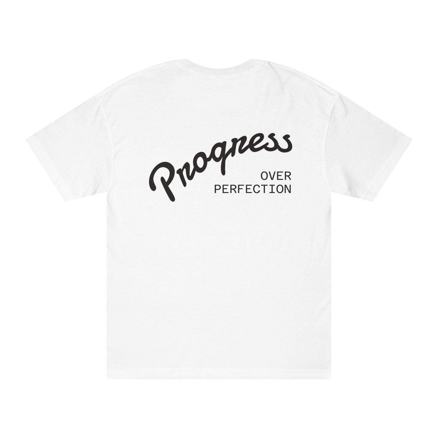 Motivational Unisex Classic Tee - Progress Over Perfection