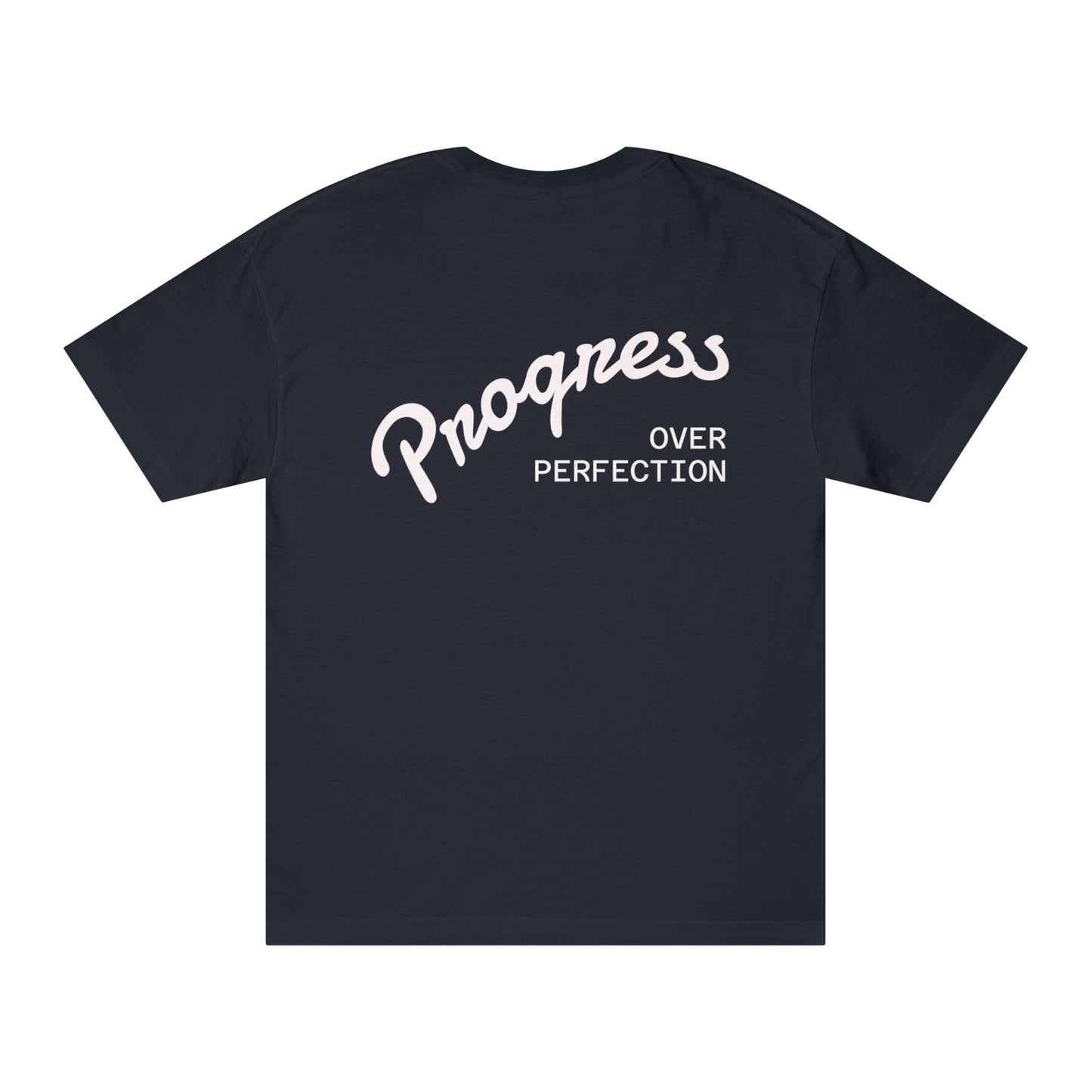 Motivational Unisex Classic Tee - Progress Over Perfection