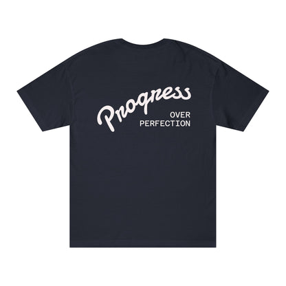 Motivational Unisex Classic Tee - Progress Over Perfection